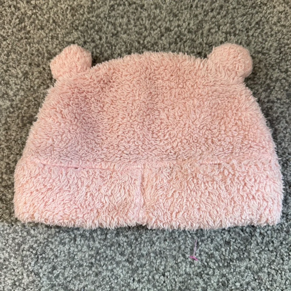 Patagonia Baby Furry Friends Beanie Pink Fleece Hat 18-24M 60530